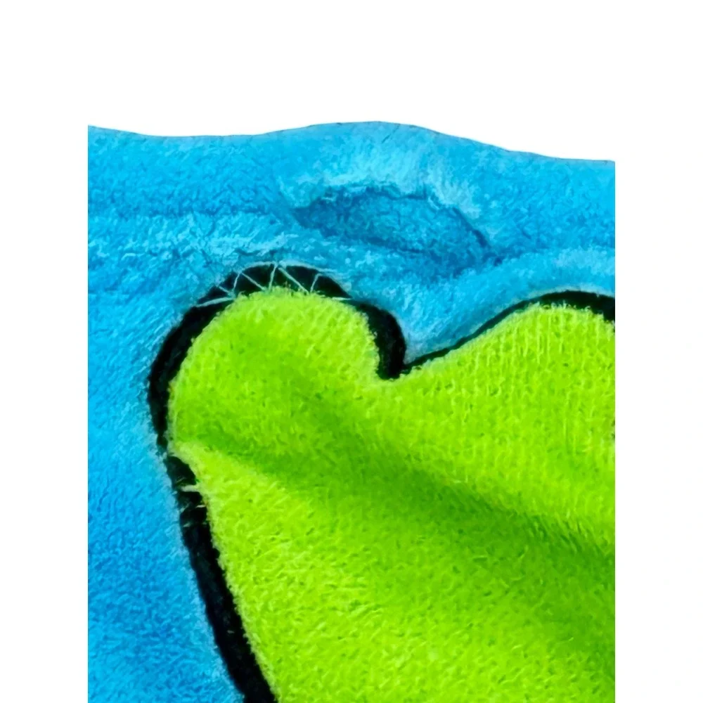 Lazy One Blue Monster Hooded Critter Blanket Three Eyed Wearable Fleece Throw
